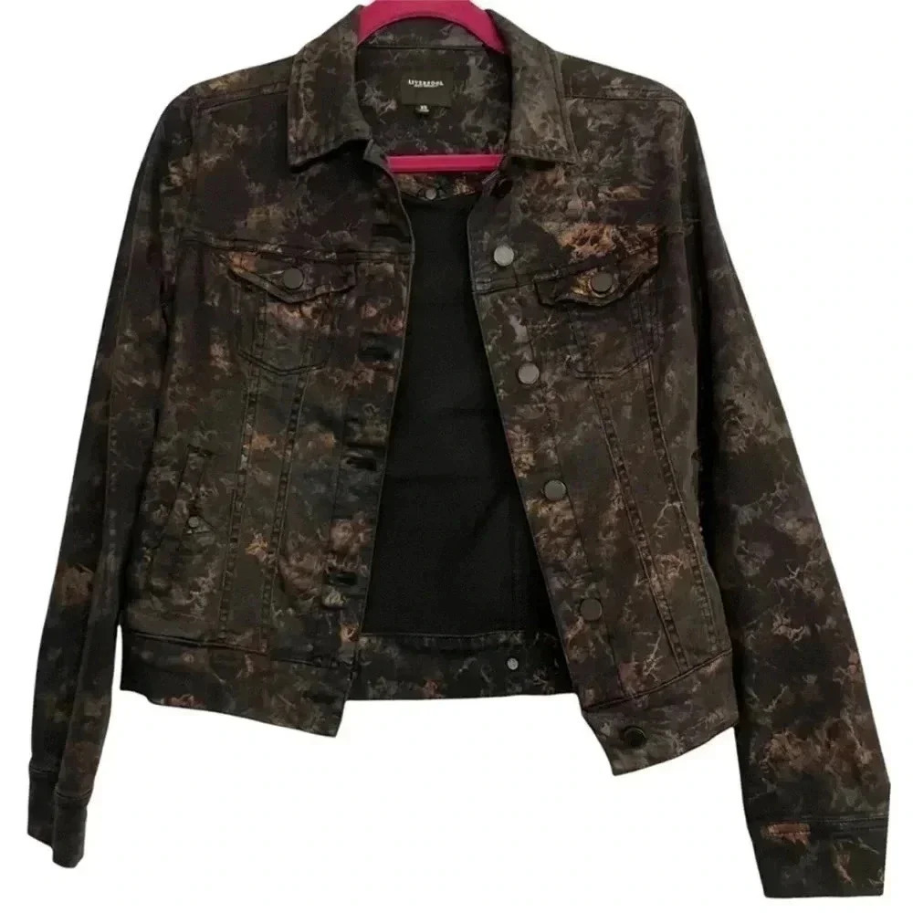 Liverpool Black Metallic Jean Denim Jacket - Picture 2 of 5